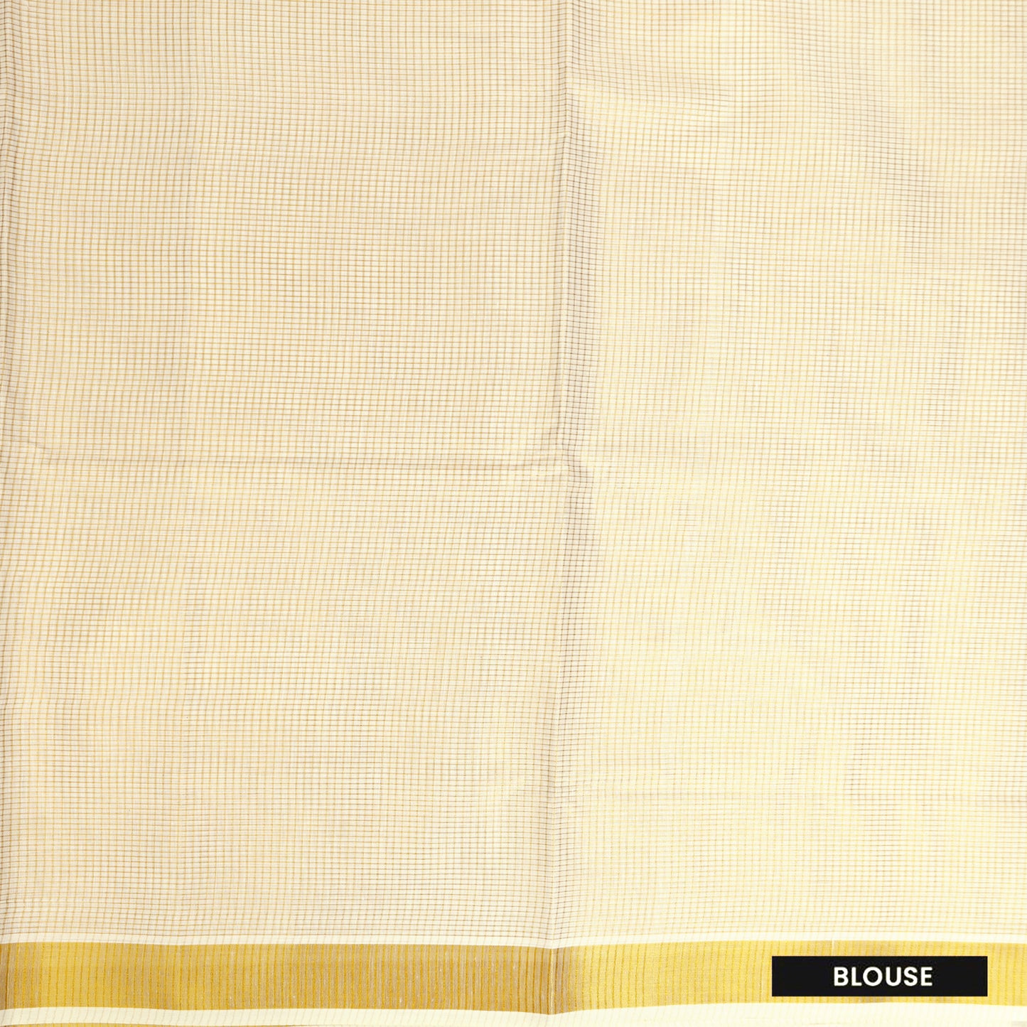 Off White With Golden Small Checked traditional kerala onam saree