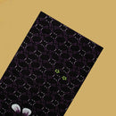 Black with Purple,White flower design Cotton Printed Lungi