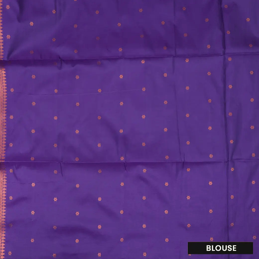 Sky blue and maroon Soft Silk Saree