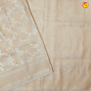 Light Gold colour Banarasi Saree with Woven Designs