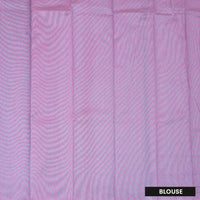 Pink Colour Silk Cotton Saree Without Border
