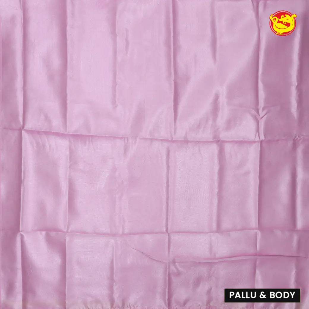 Light Pink Tissue Semi Silk Saree