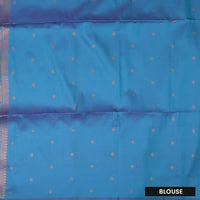 rani pink and royal blue Soft Silk Saree