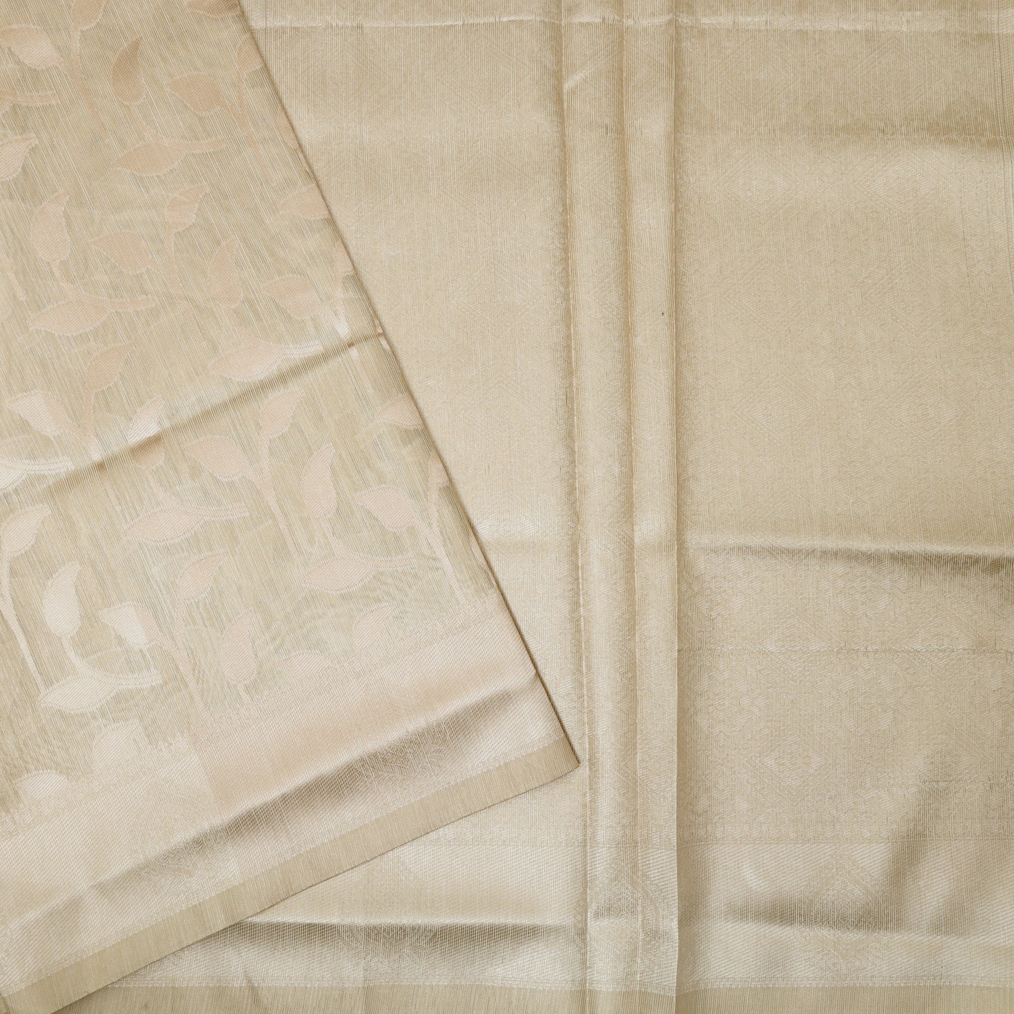 Sandal Colour Fancy Weaving Saree