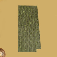 Olive Green flower design Cotton Printed Lungi