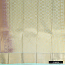 Purple With Pastel Green Copper Zari Border Korvai Silk Saree