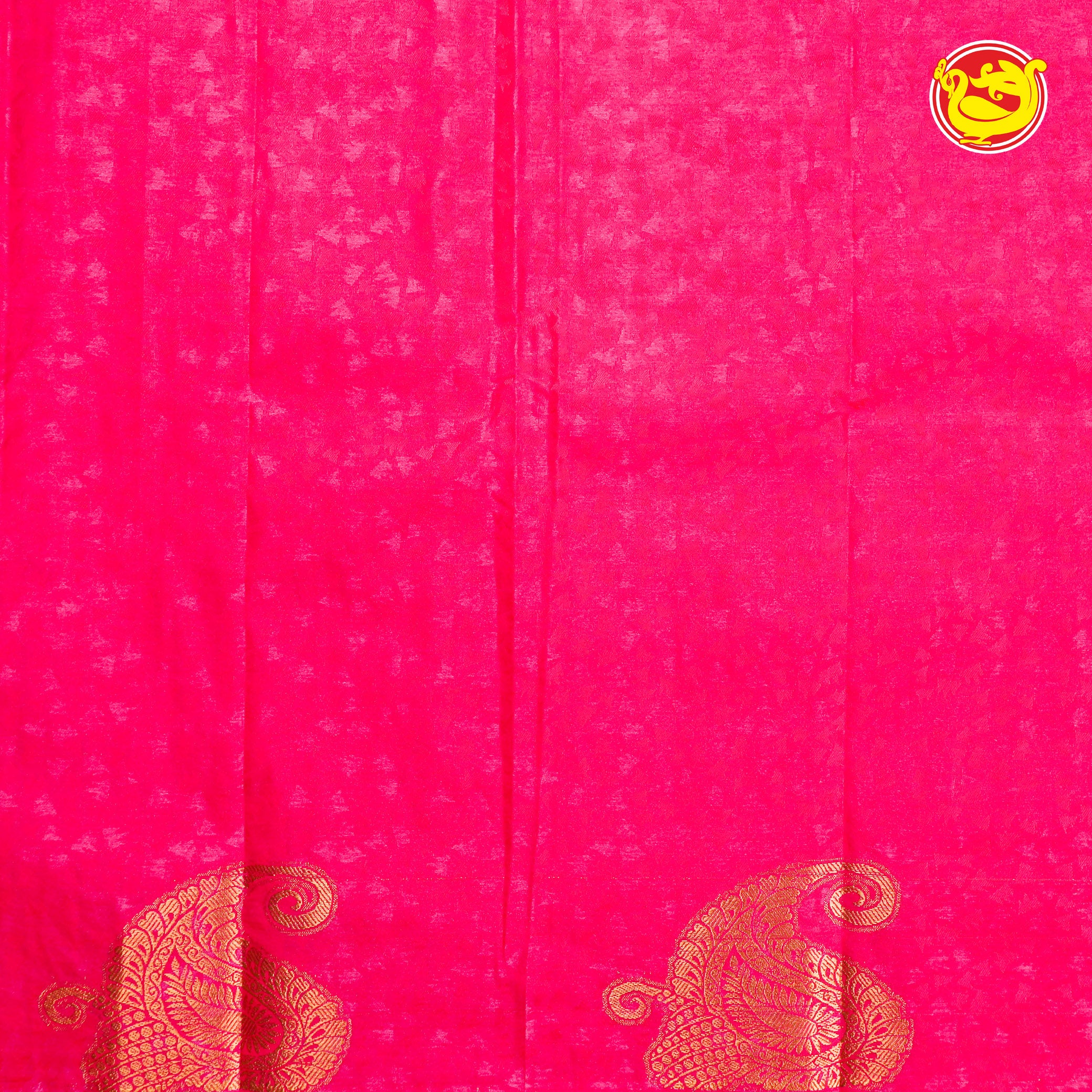 Mustard with pink art silk saree