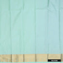 Purple With Pastel Green Copper Zari Border Korvai Silk Saree