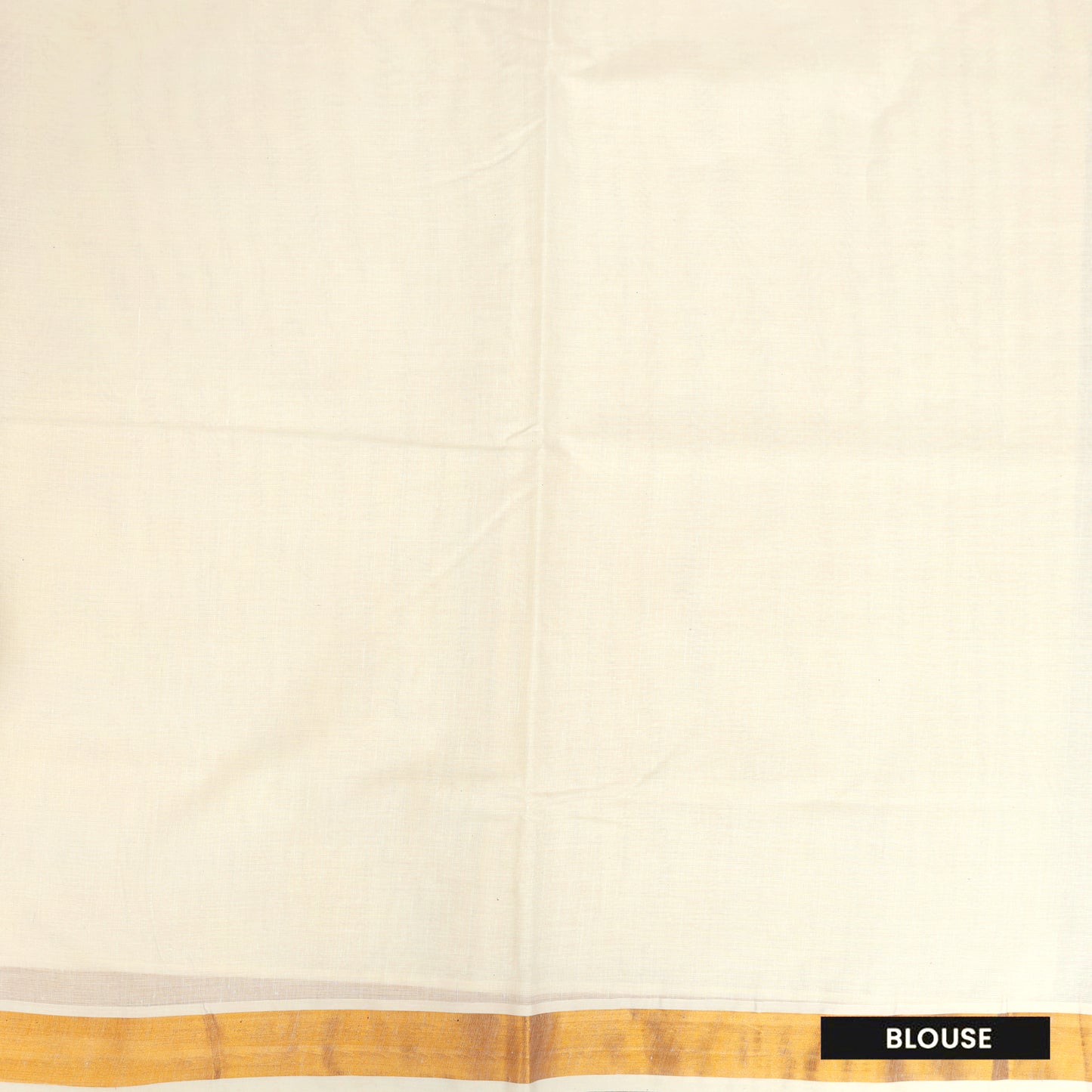 Off White With Golden Floral Cross Buttas Embroidery  traditional kerala onam saree