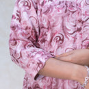 Kaaviya- Dusty rose  Ladies semi linen Co-ord-set Readymade