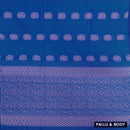 Royal Blue With Sandal Zari  Silk Cotton Saree