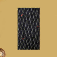 Black with Olive Green flower design Cotton Printed Lungi