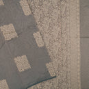 Grey With Sandal Zari  Silk Cotton Saree