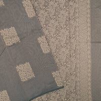 Grey With Sandal Zari  Silk Cotton Saree