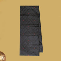 Black with Olive Green flower design Cotton Printed Lungi