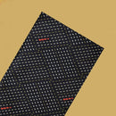 Black with Olive Green flower design Cotton Printed Lungi