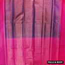 Purple with Pink Softy Saree