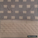 Grey With Sandal Zari  Silk Cotton Saree