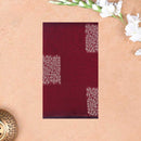 Deep red With Sandal Zari  Silk Cotton Saree