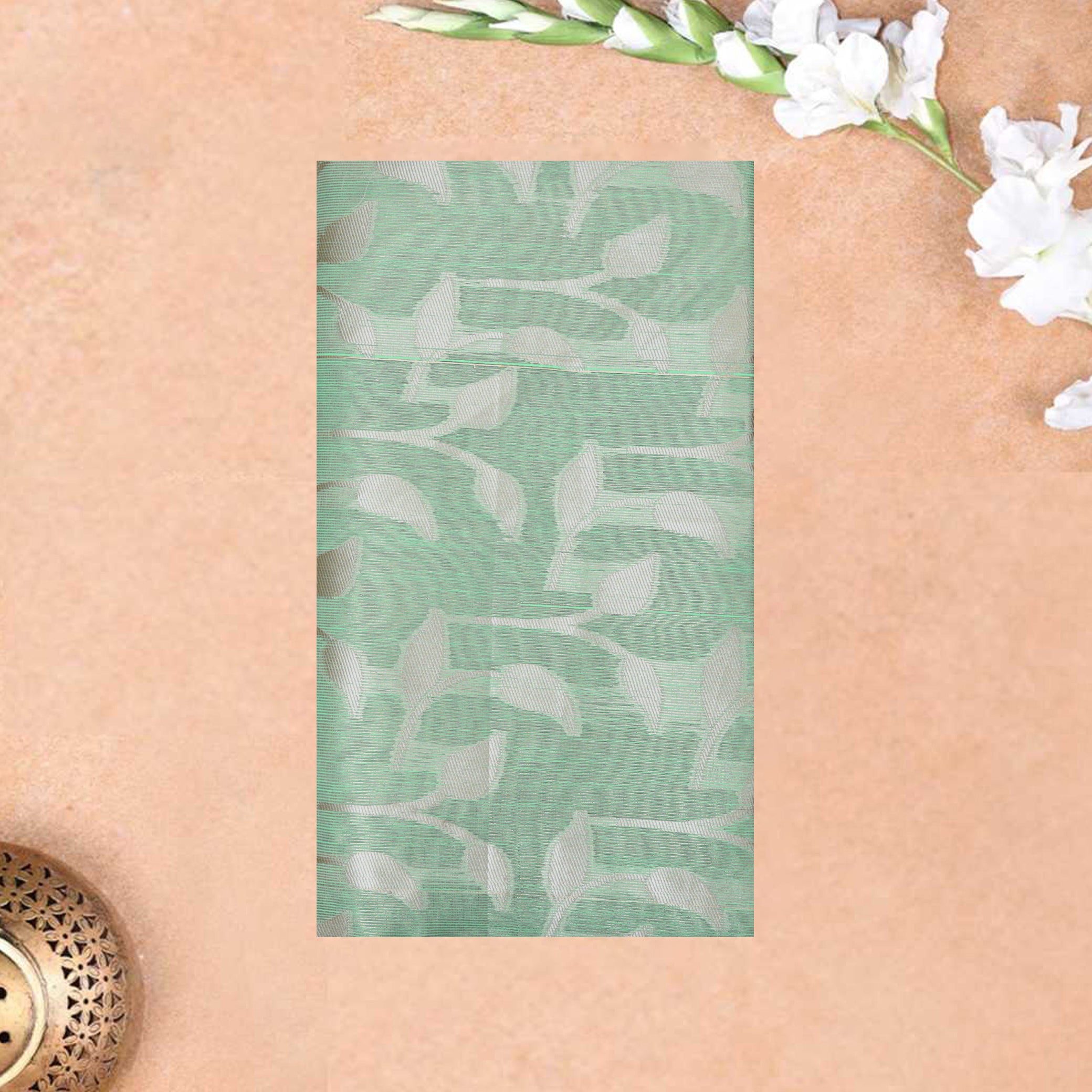 Light Green Colour Fancy Weaving Saree
