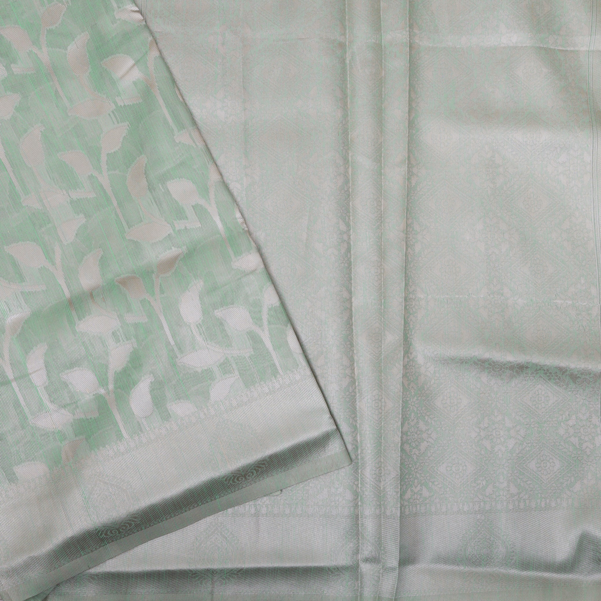 Light Green Colour Fancy Weaving Saree
