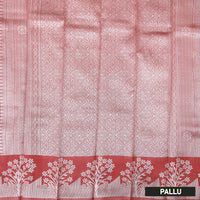 Light Pink With Red Kubera Silk Saree