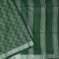 Dark green Colour Trendy Linen Saree