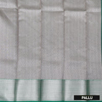 Light Pink With Green Silk Cotton Saree