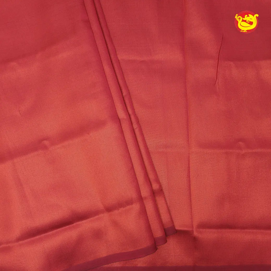 Red Tissue Semi Silk Saree