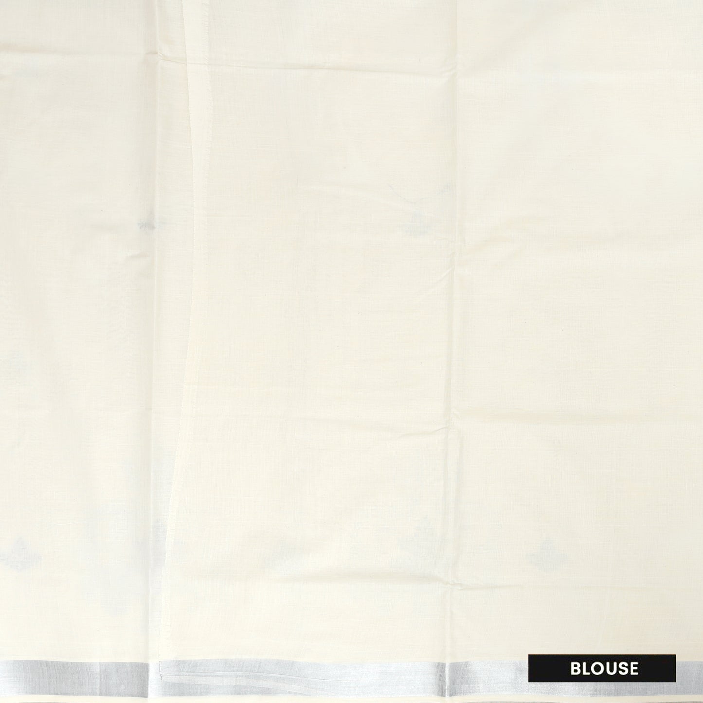 Off White With Silver Zeri Floral Design traditional kerala onam saree