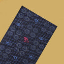 Navy Blue  flower design Cotton Printed Lungi