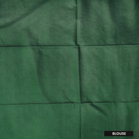 Dark green Colour Trendy Linen Saree
