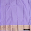 Bottle Green With Lavender Copper Zari Border Korvai Silk Saree