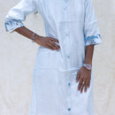 Aadhira- Light blue  Ladies Branded Co-ord-set Readymade