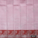 Light Pink With Red Kubera Silk Saree