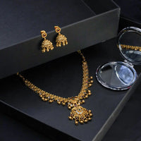 Antique necklace with jhumkas