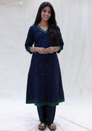 Yazhini-Navy Blue  Ladies Branded Co-ord-set Readymade