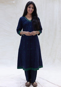 Yazhini-Navy Blue  Ladies Branded Co-ord-set Readymade