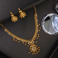 Antique necklace with jhumkas