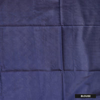 Indigo Blue Colour Trendy Linen Saree