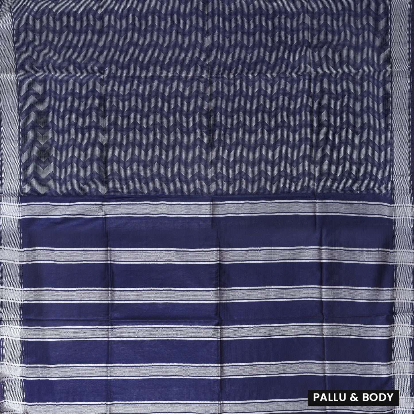 Indigo Blue Colour Trendy Linen Saree