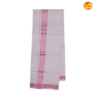 Light Pink Men's Dhoti - Thenianantham