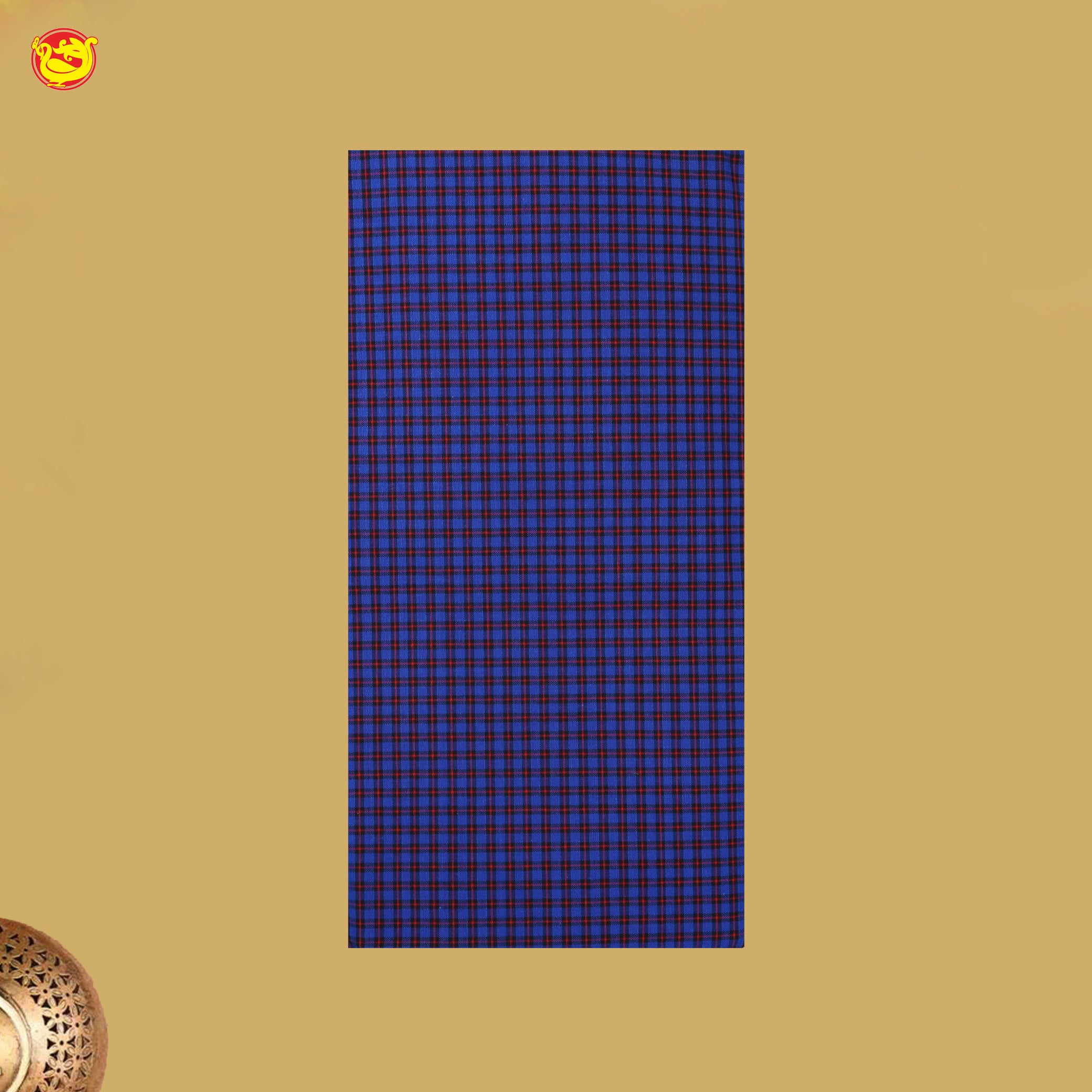 Men’s Checked Cotton Stitched Lungi