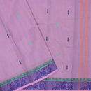 Lavender   With Blue And Green Pure Chettinad Cotton Saree without Blouse
