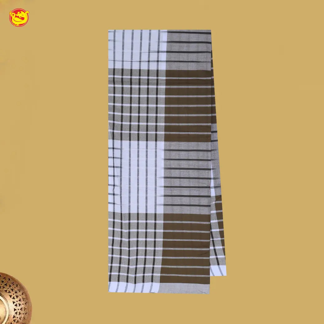 Men’s Checked Cotton Stitched Lungi