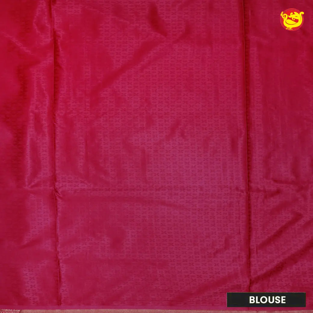 Magenta with Gold Banarasi Saree with Woven Designs