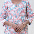 Kaaviya- Multi Color Ladies semi linen Co-ord-set Readymade