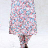 Kaaviya- Multi Color Ladies semi linen Co-ord-set Readymade