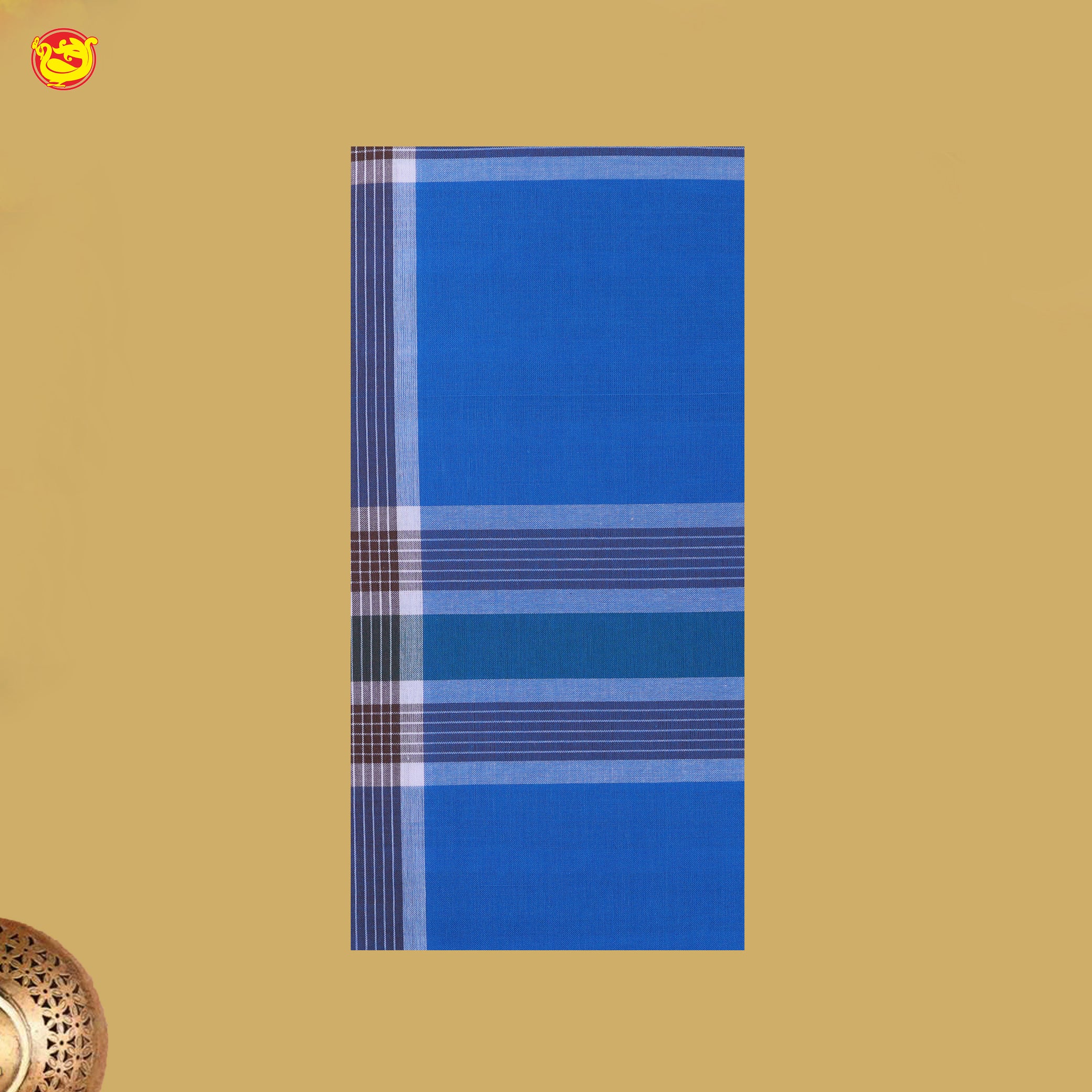 Men’s Checked Cotton Stitched Lungi