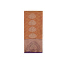 Orange with Lavender Traditional Soft Silk Saree - Thenianantham